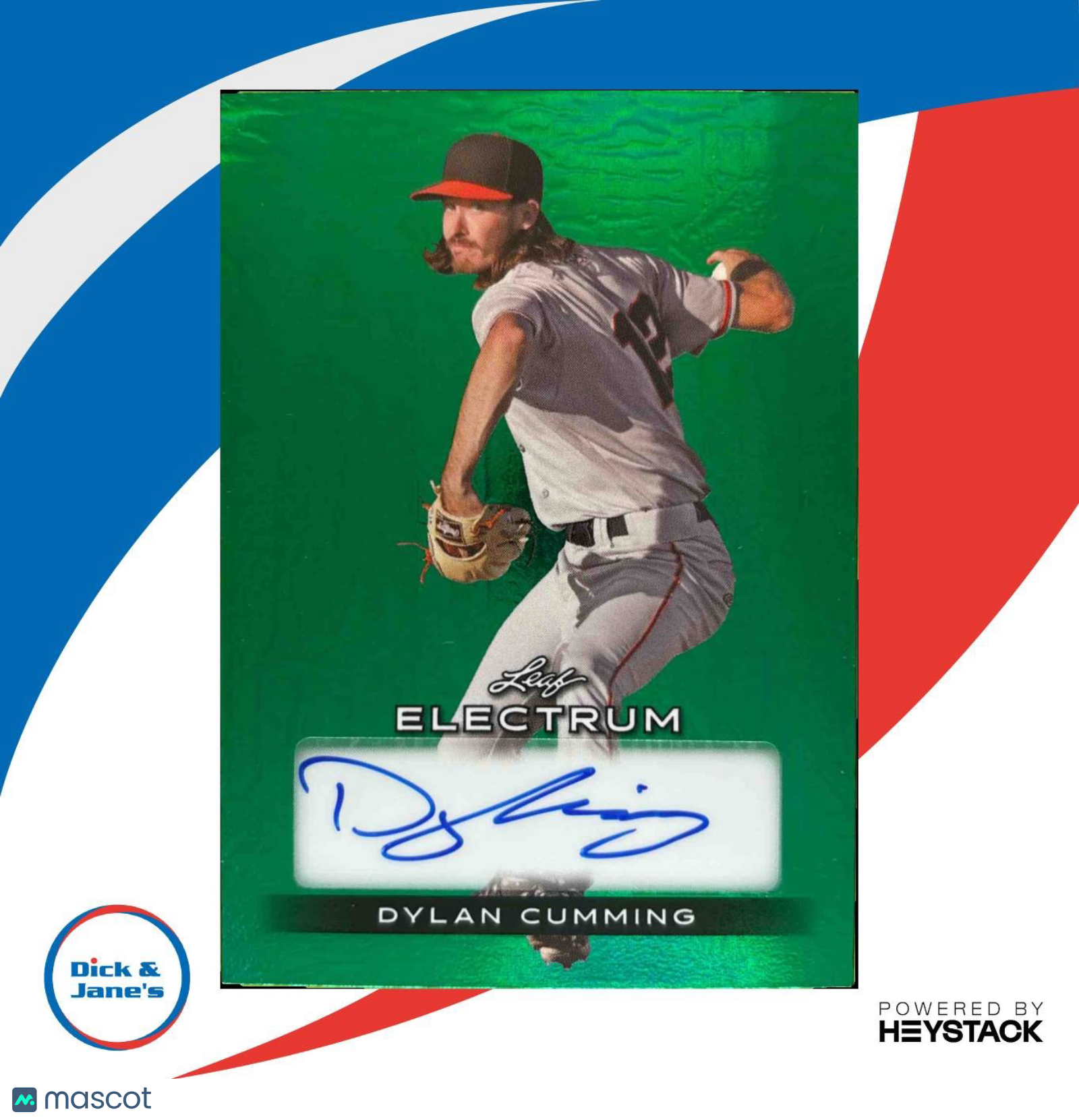 2024 Leaf Electrum Dylan Cumming Auto Green 12/15 #BA-DC1 - Sports Cards