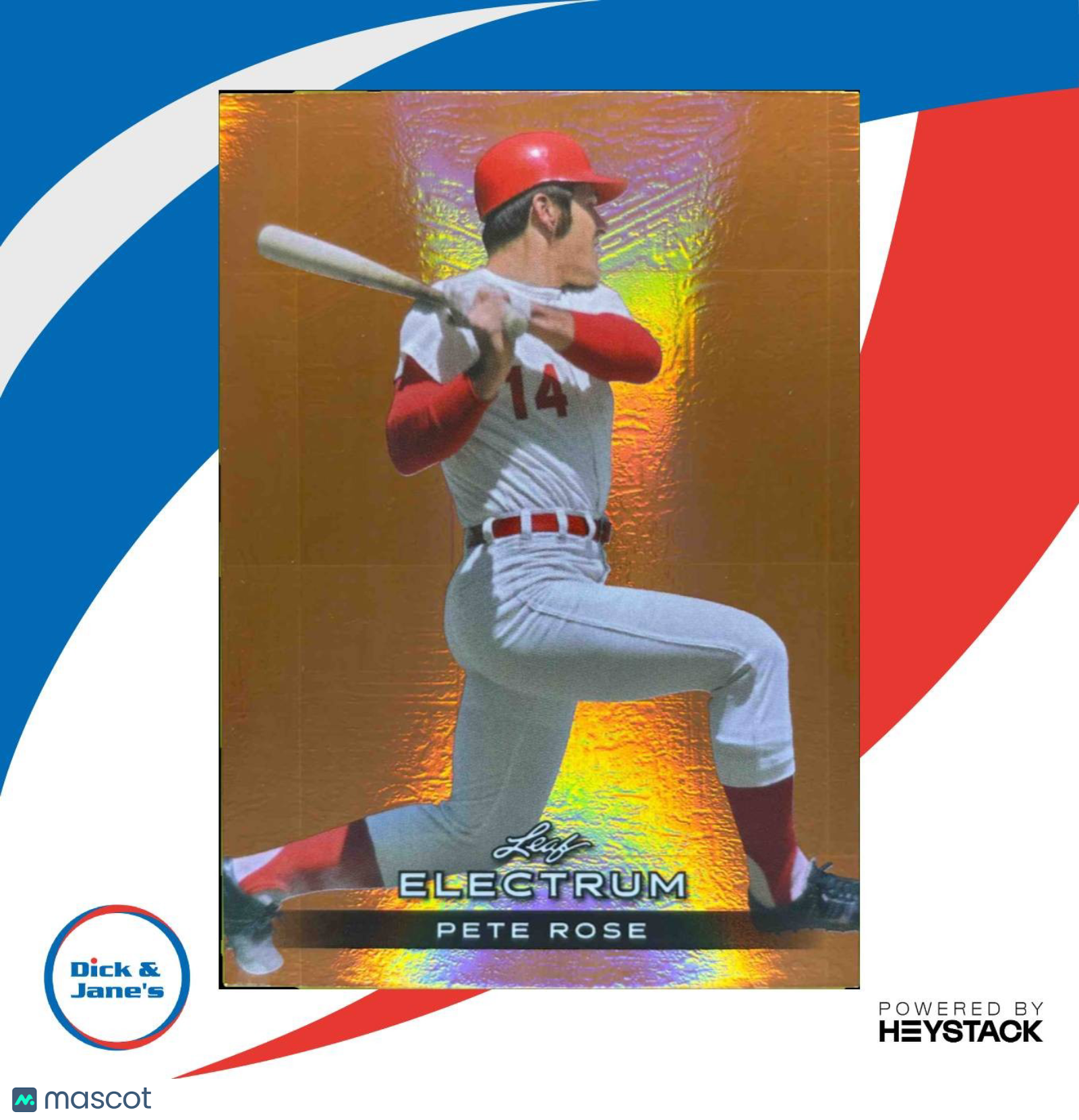 2024 Leaf Electrum Pete Rose Bronze 51/99 #54 Reds - Sports Cards