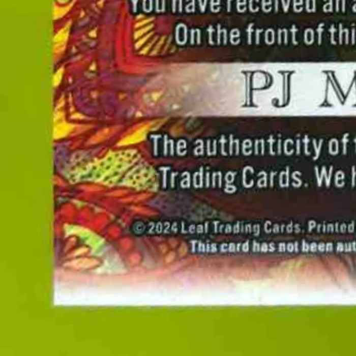 2024 Leaf Electrum PJ Morlando Intricate Ink Purple /25 #IIN-PJM Auto - Sports Cards