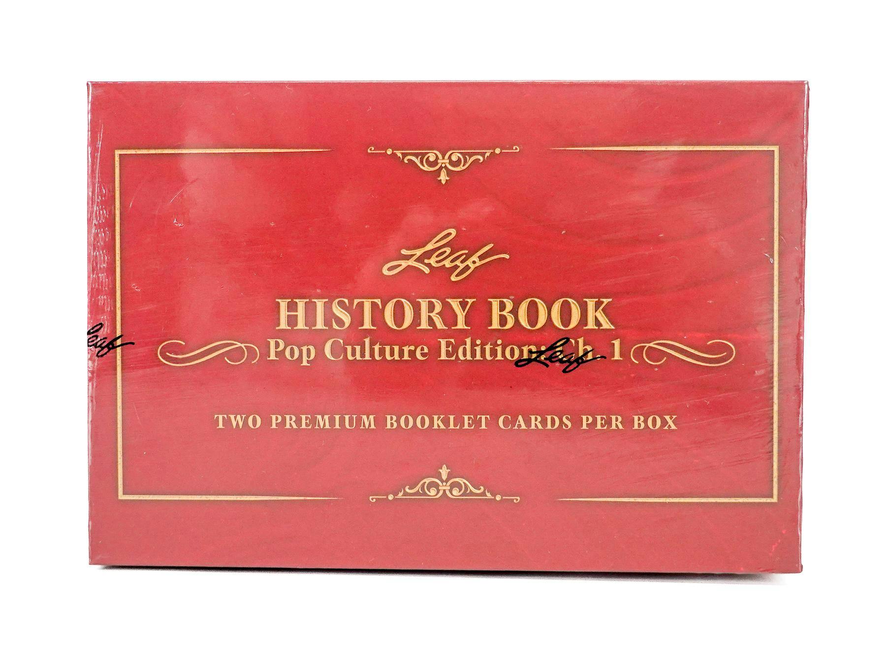 2024 Leaf History Book Pop Culture Edition Chapter 1 Hobby Box (2 Mega Hits) - Hobby Box