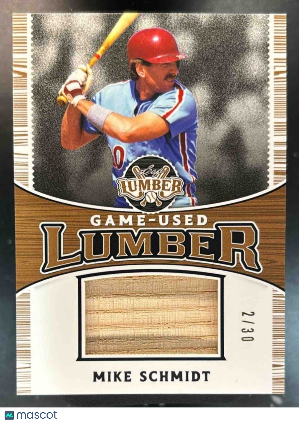 2024 Leaf Lumber Mike Schmidt Game Used Bronze /30 #GUL-64 MEM - Sports Cards