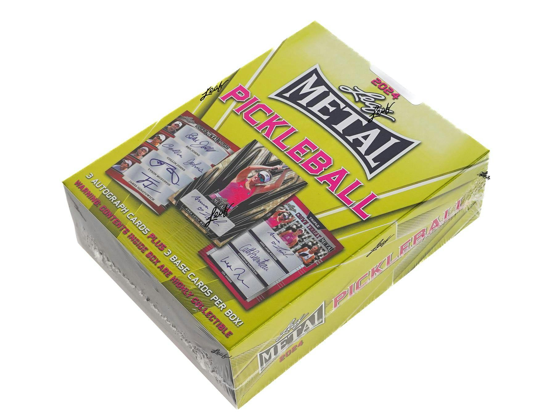 2024 Leaf Metal Pickleball Hobby Box (5 Autos) - NFL Hobby Box