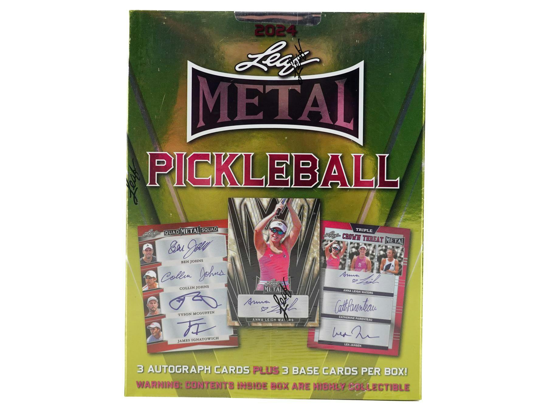 2024 Leaf Metal Pickleball Hobby Box (5 Autos) - NFL Hobby Box