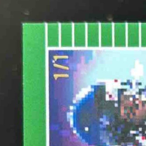 2024 Leaf Mike Rozier Pro Set Pixel Bowl ’89 Crystal Light Blue 1/1 Falcons - Sports Cards