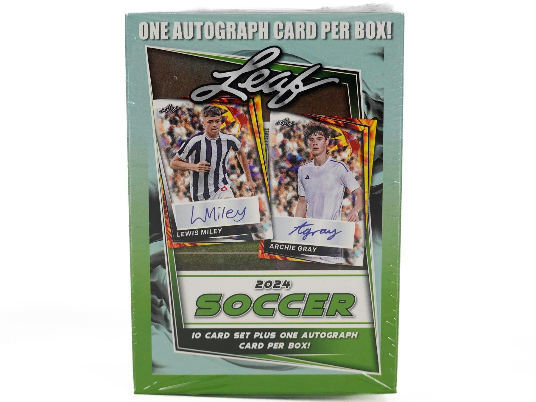 2024 Leaf Soccer Blaster Box (1 Autograph / Box) 10 Card Set - FIFA Blaster Box