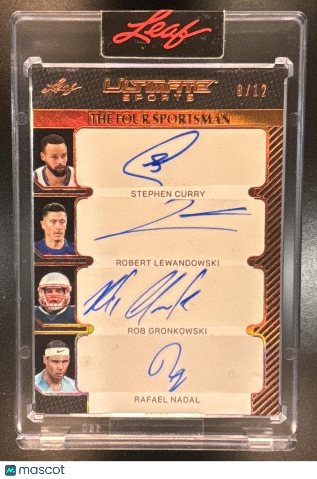 2024 Leaf Ultimate Sport Stephen Curry Lewandowski Rob Gronkowski Nadal Auto /12 - Sports Cards