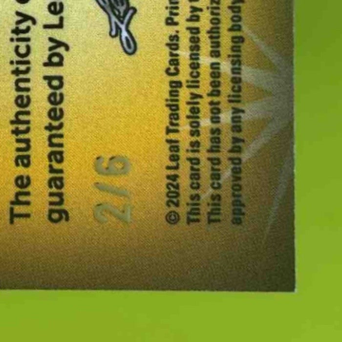 2024 Leaf Vivid Alejandro Rosario Dazzling Performers White /6 #DP-AR1 Auto - Sports Cards