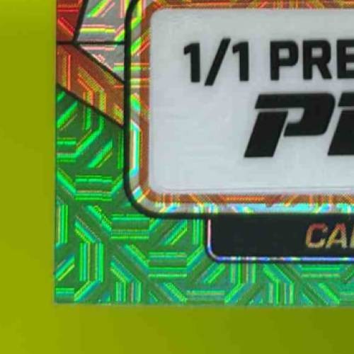 2024 Leaf Vivid Cameron Ward Futures Laser Green 1/1 Pre-Production Proof - Sports Cards