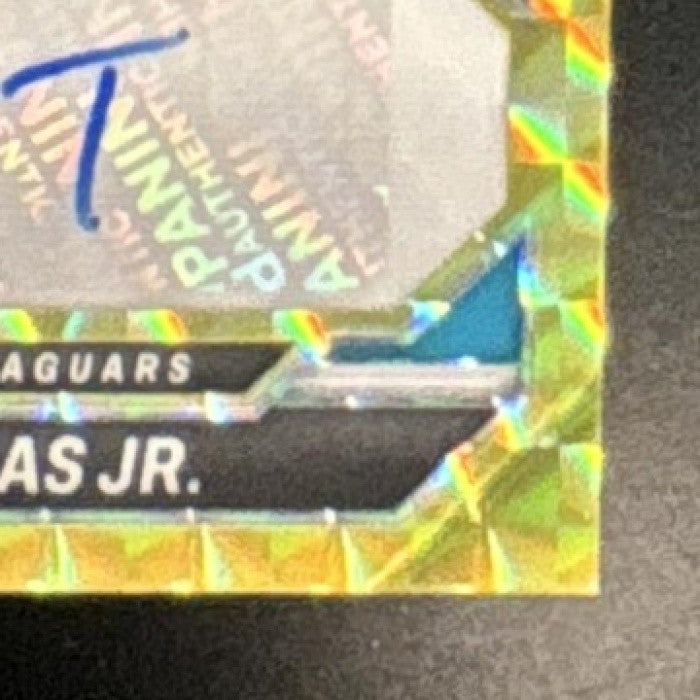 2024 Mosaic Brian Thomas Jr. Showtime Signatures Red and Yellow RC Auto Jaguars - Sports Cards