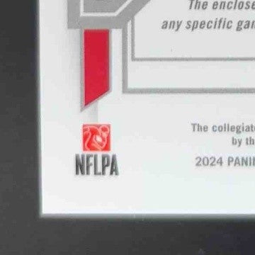 2024 National Treasures Collegiate MEM Signatures Ladd McConkey Blue /49 Auto - Sports Cards