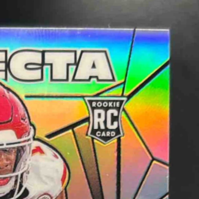 2024 Obsidian Xavier Worthy Trifecta Swatches Silver /99 MEM RC Chiefs - Sports Cards