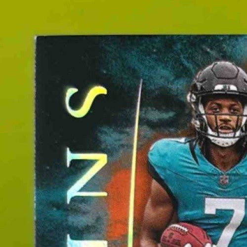 2024 Origins Brian Thomas Jr. Rookie Jumbo Jersey Auto Orange Patch /75 Jaguars - Sports Cards