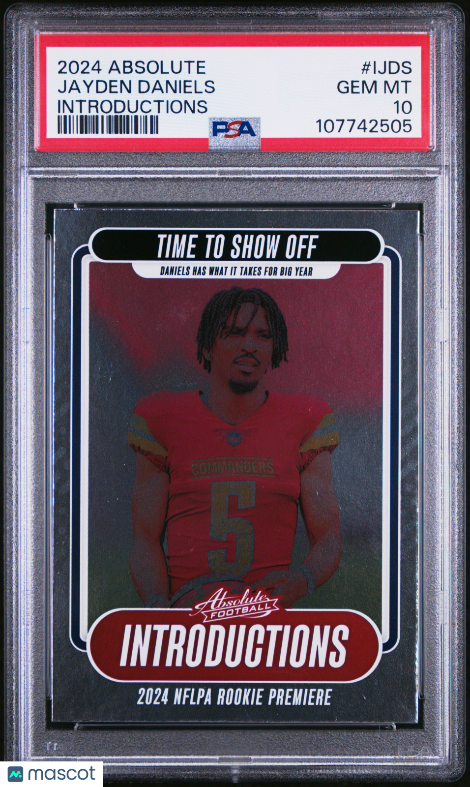 2024 Panini Absolute Introductions Jayden Daniels #IJDS PSA 10 Graded Sports Cards