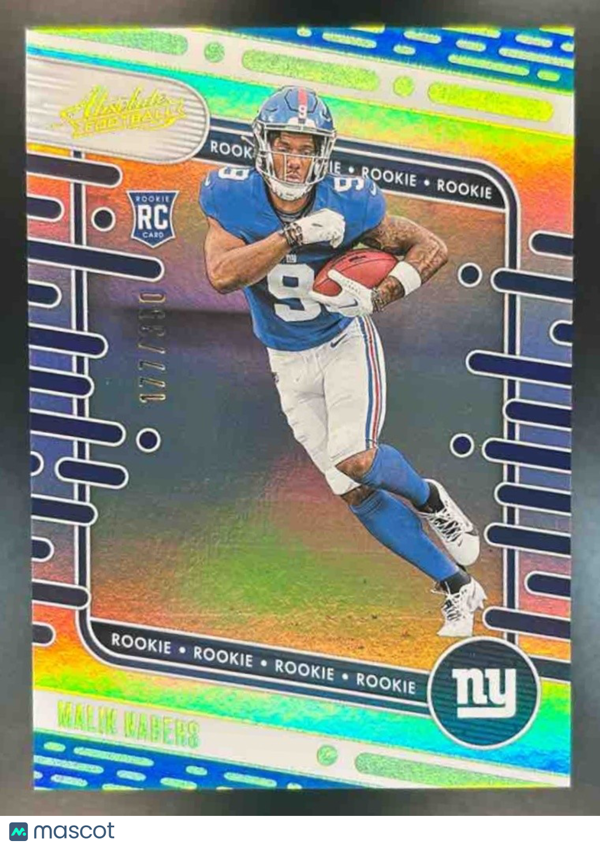 2024 Panini Absolute Malik Nabers Rookies Spectrum /350 #106 RC New York Giants - Sports Cards