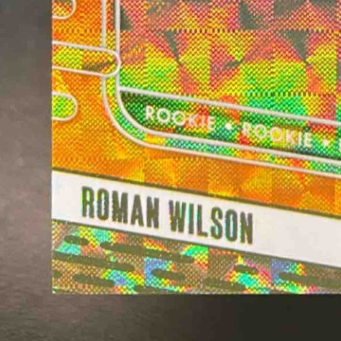 2024 Panini Absolute Roman Wilson Rookies Orange Mosaic /299 #169 RC Steelers - Sports Cards