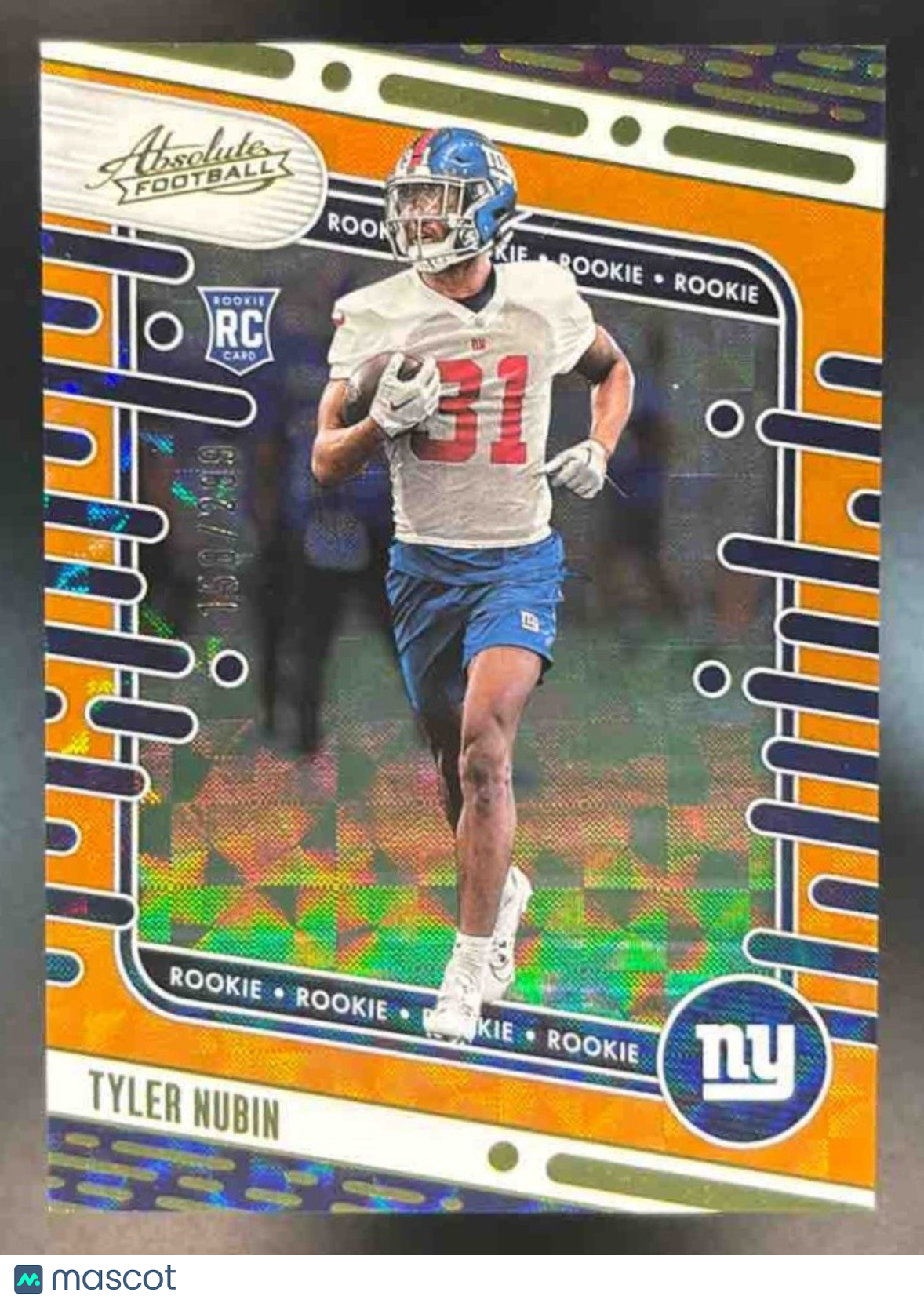 2024 Panini Absolute Tyler Nubin Rookies Orange /299 #147 RC New York Giants - Sports Cards