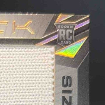 2024 Panini Black Adonai Mitchell Sizeable Rookie Memorabilia Gold 3/10 Auto - Sports Cards