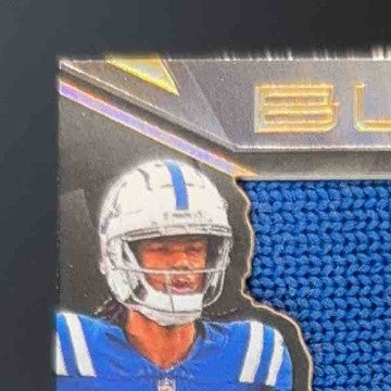 2024 Panini Black Adonai Mitchell Sizeable Rookie Memorabilia Gold 3/10 Auto - Sports Cards