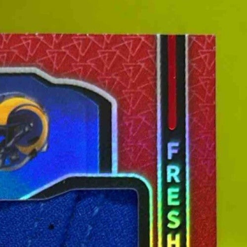 2024 Panini Certified Blake Corum Freshman Fabric Mirror Signature Red /199 Rams - Sports Cards