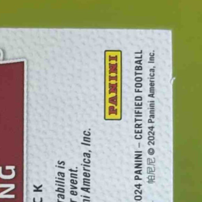 2024 Panini Certified Bucky Irving Freshman Fabric Patch Auto /399 RC Buccaneers - Sports Cards
