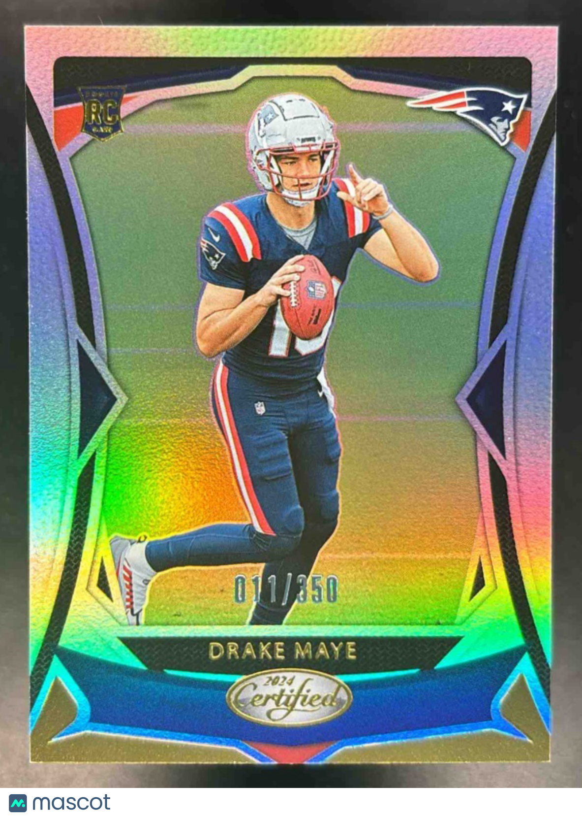 2024 Panini Certified Drake Maye Rookies Mirror 11/350 RC New England Patriots - Sports Cards