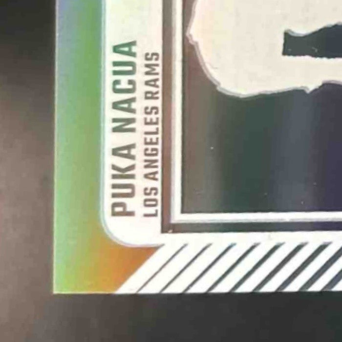 2024 Panini Clearly Donruss Puka Nacua Gold /10 #31 Los Angeles Rams - Sports Cards