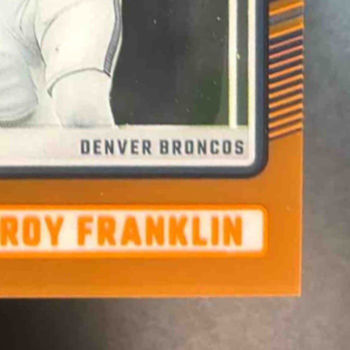 2024 Panini Clearly Donruss Troy Franklin Orange /199 #82 Rated Denver Broncos - Sports Cards