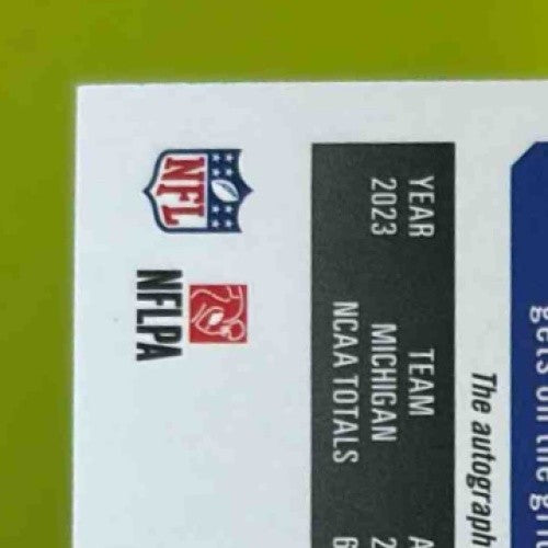 2024 Panini Contenders Blake Corum Rookie Ticket RPS Auto #112 Los Angeles Rams - Sports Cards