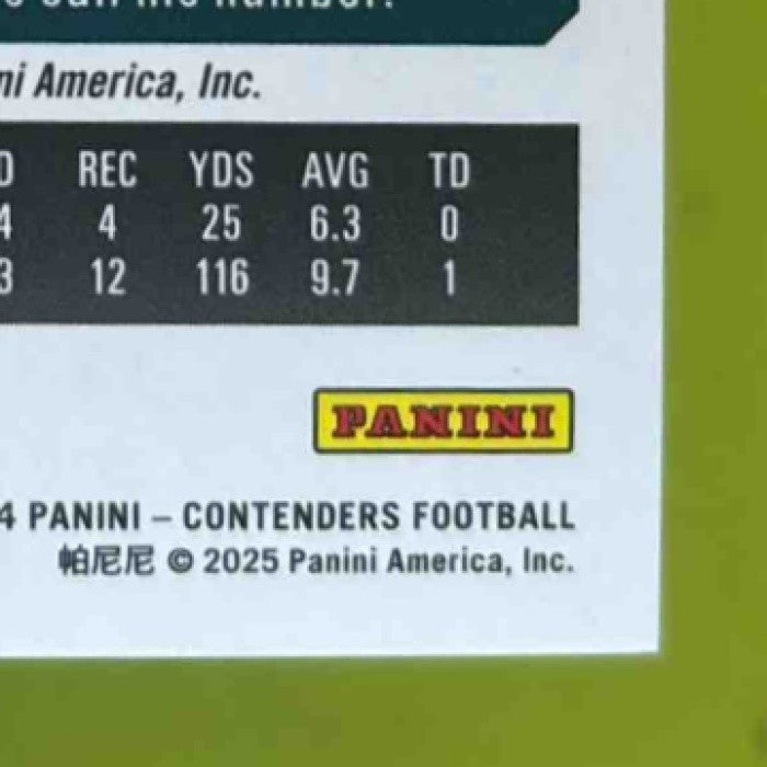 2024 Panini Contenders Kendall Milton Rookie Ticket Auto /10 #177 RC Eagles - Sports Cards