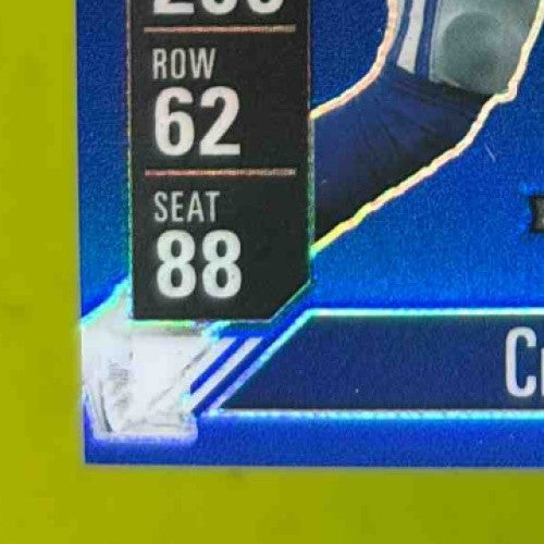 2024 Panini Contenders Optic CeeDee Lamb Season Ticket Blue Prizm 42/99 #15 - Sports Cards