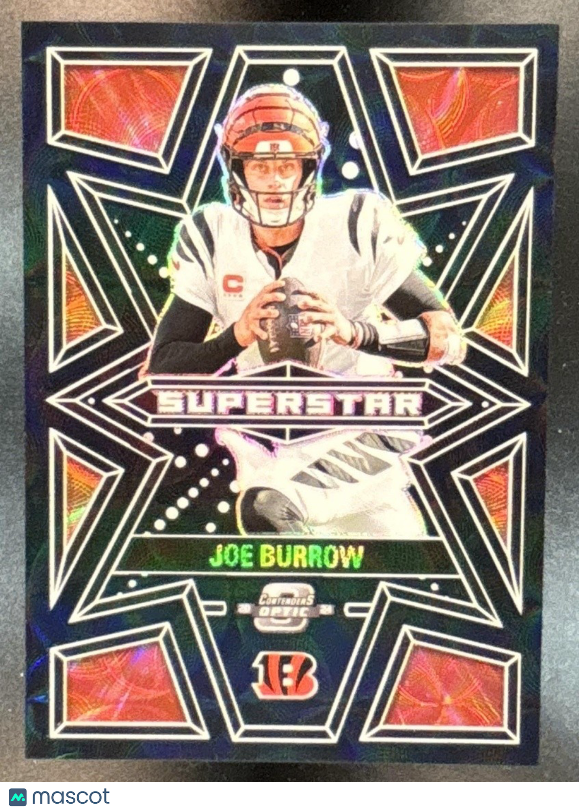 2024 Panini Contenders Optic Joe Burrow Superstars Black Scope /25 Bengals - Sports Cards