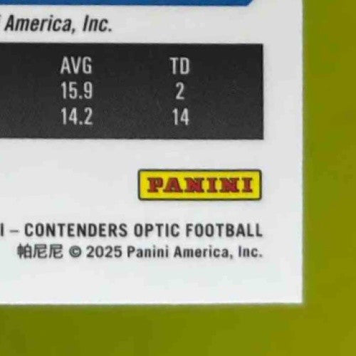 2024 Panini Contenders Optic Ladd McConkey Rookie Ticket RPS Auto #110b RC VAR - Sports Cards
