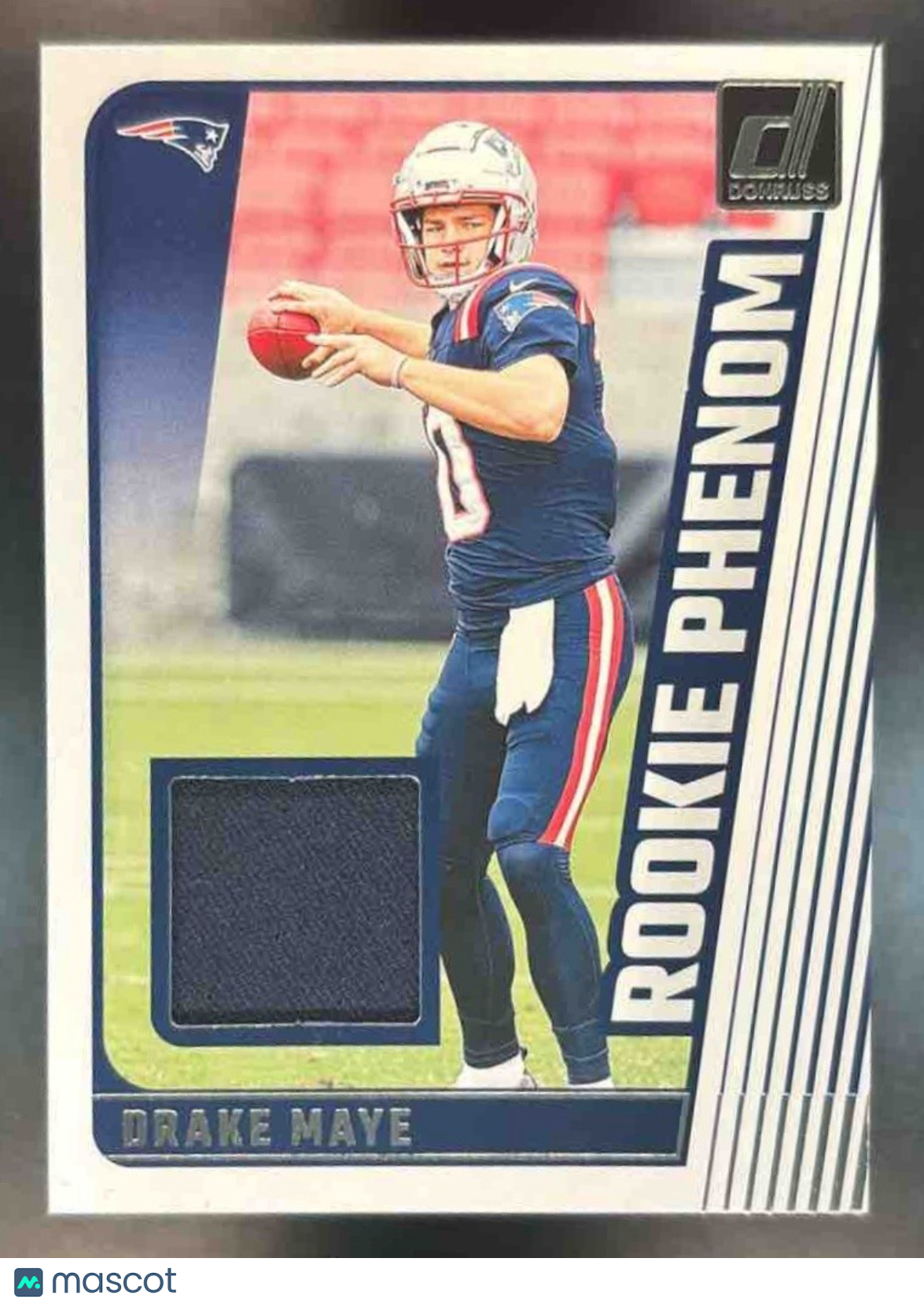 2024 Panini Donruss Drake Maye Rookie Phenom Jerseys MEM RC New England Patriots - Sports Cards