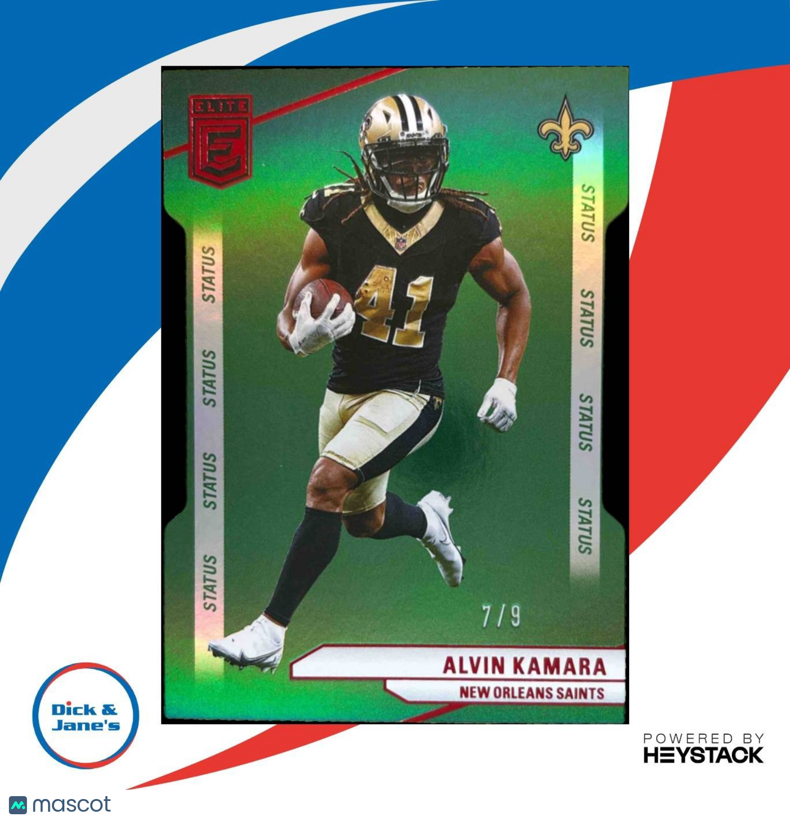 2024 Panini Donruss Elite Alvin Kamara Status Die Cut 7/9 #46 New Orleans Saints - Sports Cards