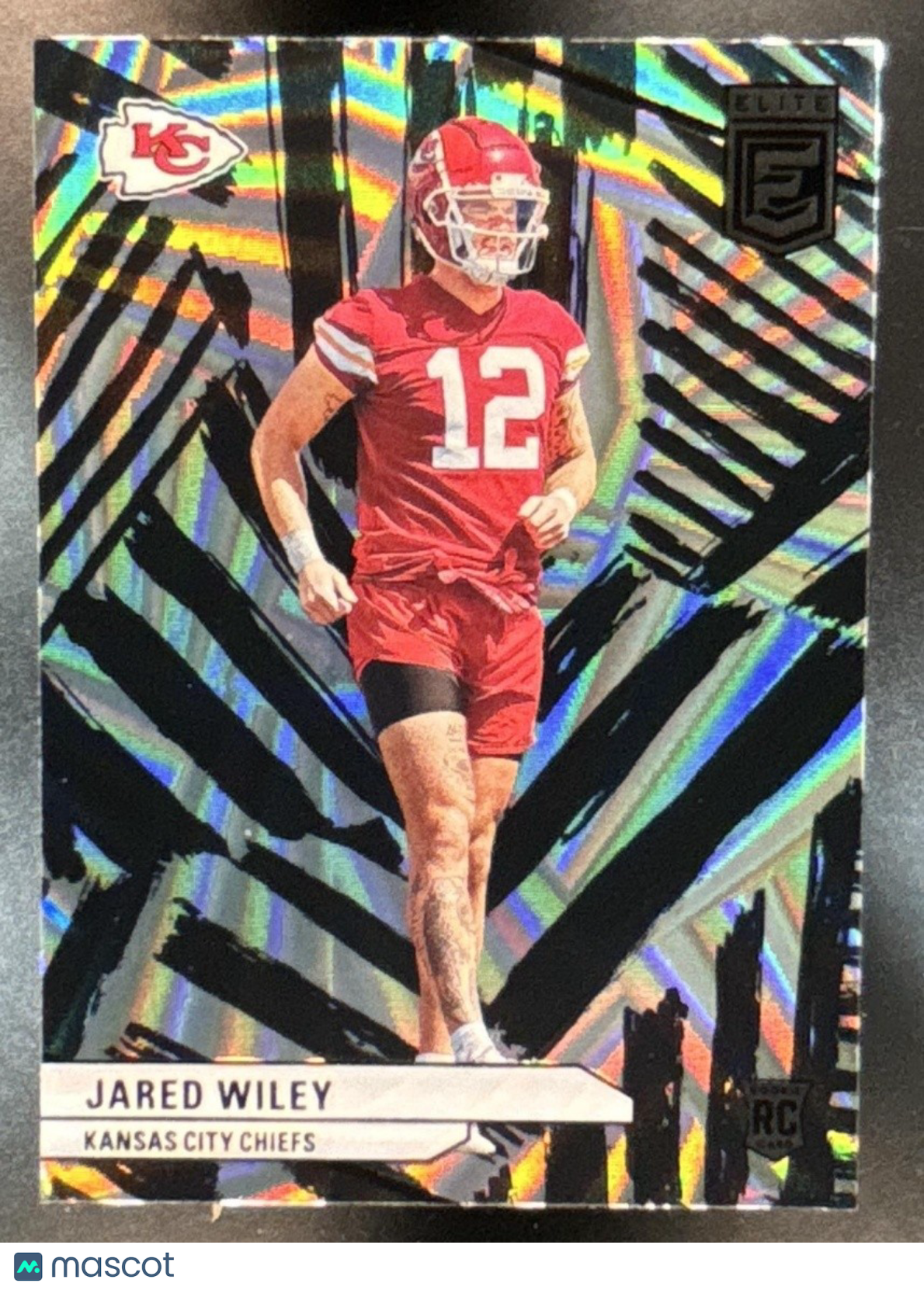 2024 Panini Donruss Elite Jared Wiley Razzle Dazzle #152 RC Kansas City Chiefs - Sports Cards