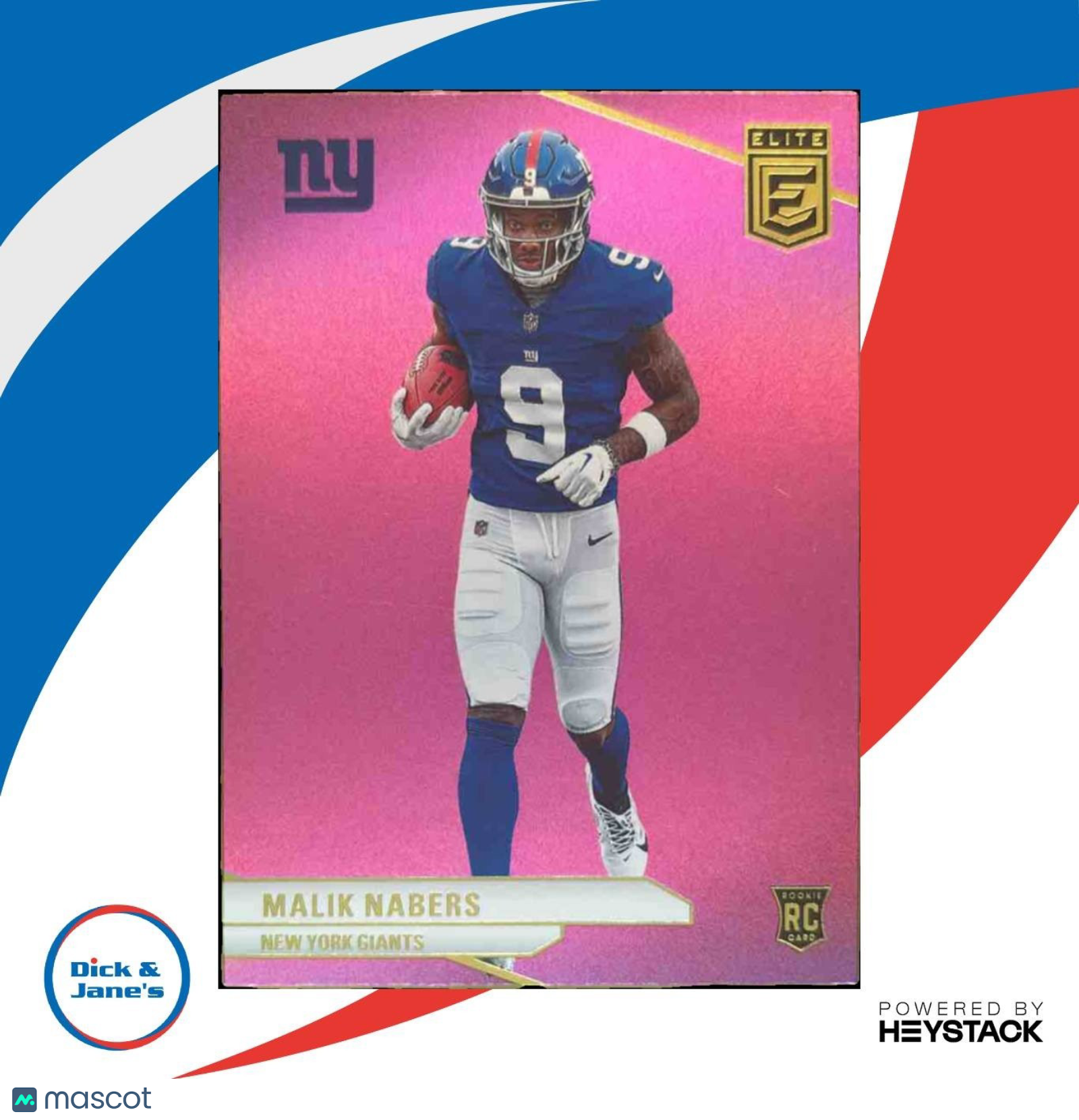 2024 Panini Donruss Elite Malik Nabers Pink #196 RC New York Giants - Sports Cards