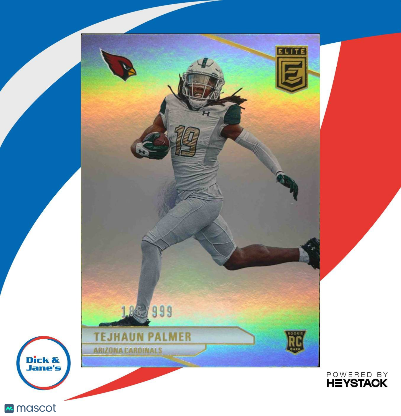 2024 Panini Donruss Elite Tejhaun Palmer 186/999 #138 RC Arizona Cardinals - Sports Cards