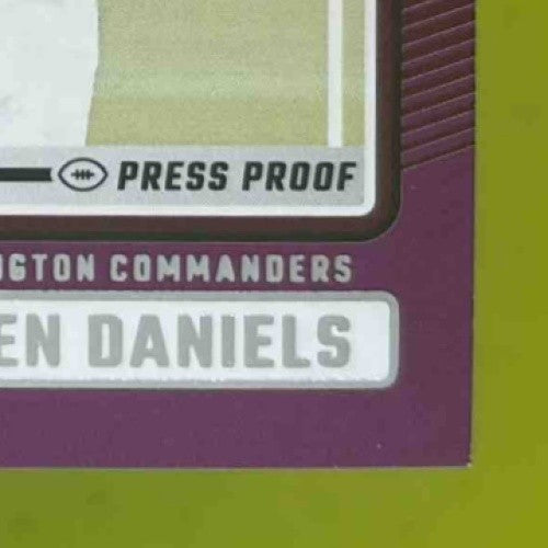 2024 Panini Donruss Jayden Daniels Press Proof Purple #389 Washington Commanders - Sports Cards