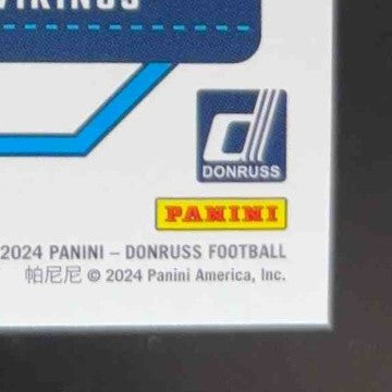 2024 Panini Donruss JJ McCarthy Press Proof Green Rated Rookie Minnesota Vikings - Sports Cards