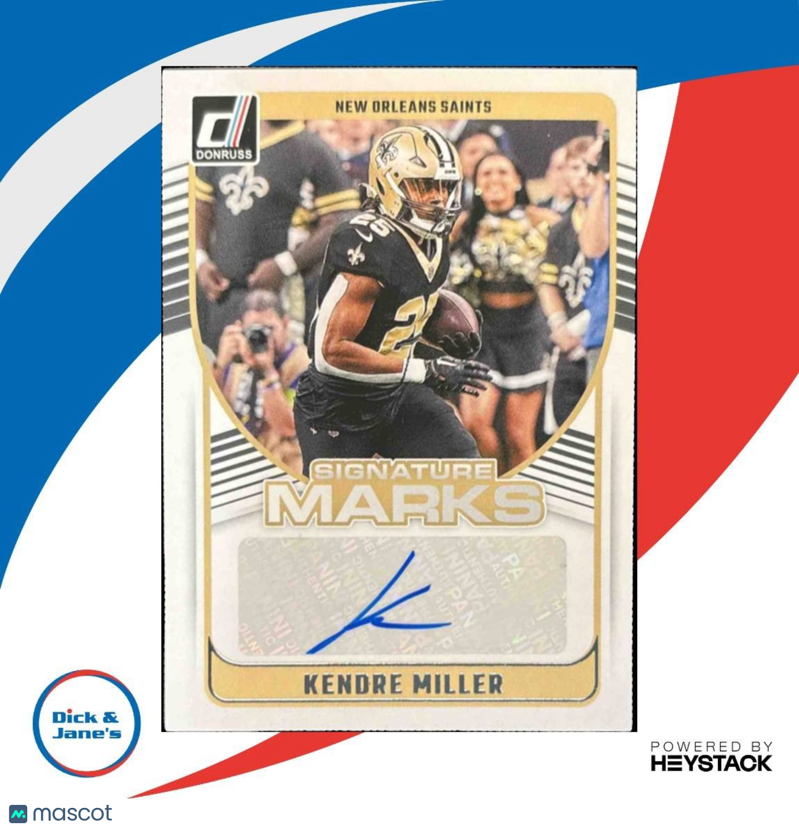 2024 Panini Donruss Kendre Miller Signature Marks Auto New Orleans Saints - Sports Cards