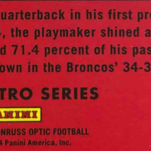 2024 Panini Donruss Optic Bo Nix 2014 Retro Series #6 Rookie Denver Broncos - Sports Cards