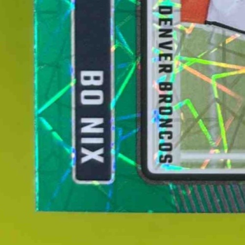 2024 Panini Donruss Optic Bo Nix Green Velocity #209 Rated Rookie Denver Broncos - Sports Cards