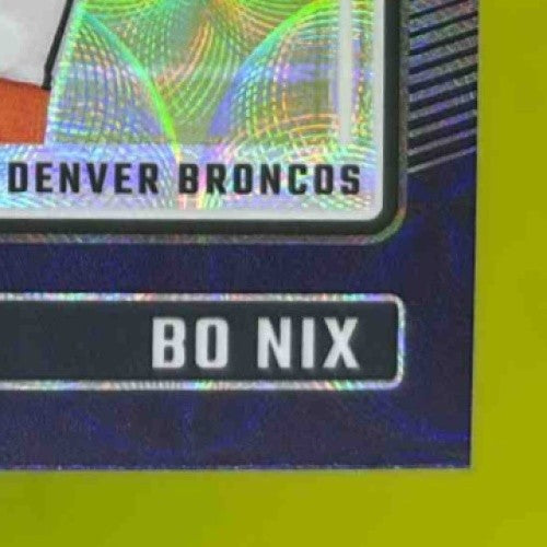 2024 Panini Donruss Optic Bo Nix Purple Scope #209 Rated Rookie Denver Broncos - Sports Cards