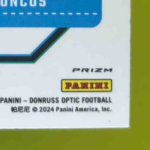 2024 Panini Donruss Optic Bo Nix Purple Scope #209 Rated Rookie Denver Broncos - Sports Cards