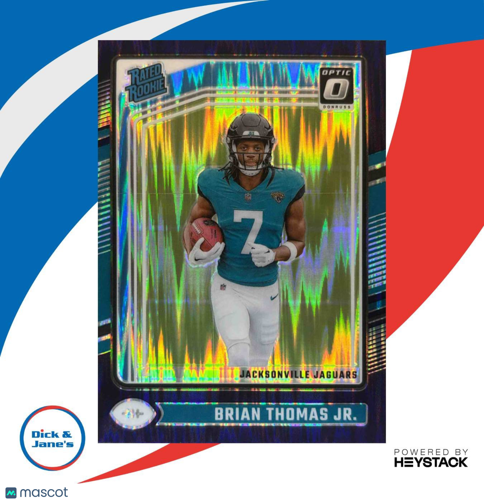 2024 Panini Donruss Optic Brian Thomas Jr. Purple Shock #214 Jaguars - Sports Cards
