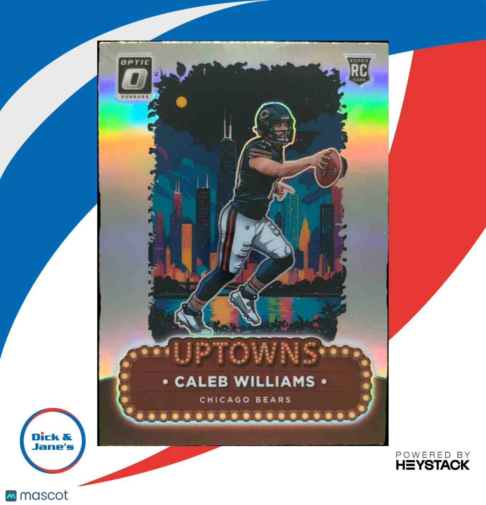 2024 Panini Donruss Optic Caleb Williams Uptowns #1 RC SSP Chicago Bears - Sports Cards