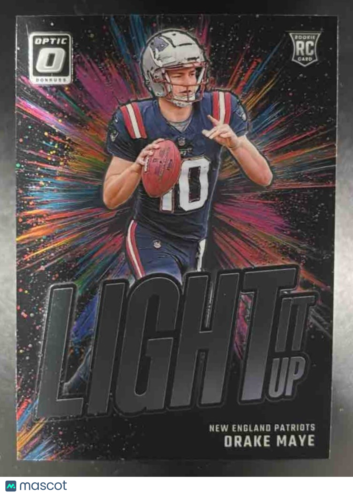 2024 Panini Donruss Optic Drake Maye Light It Up #7 RC New England Patriots - Sports Cards
