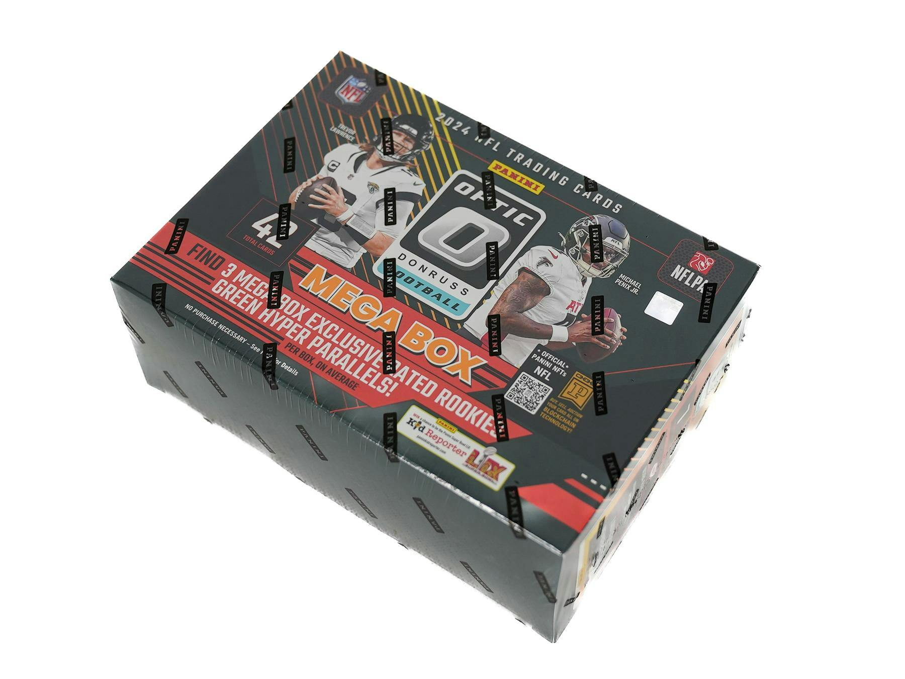 2024 Panini Donruss Optic Football Mega Box (Green Hyper Parallels!) (1 Auto or Mem) - NFL Mega Box
