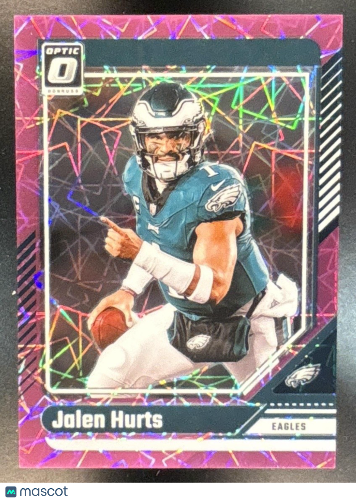 2024 Panini Donruss Optic Jalen Hurts Pink Velocity /80 #158 Philadelphia Eagles - Sports Cards