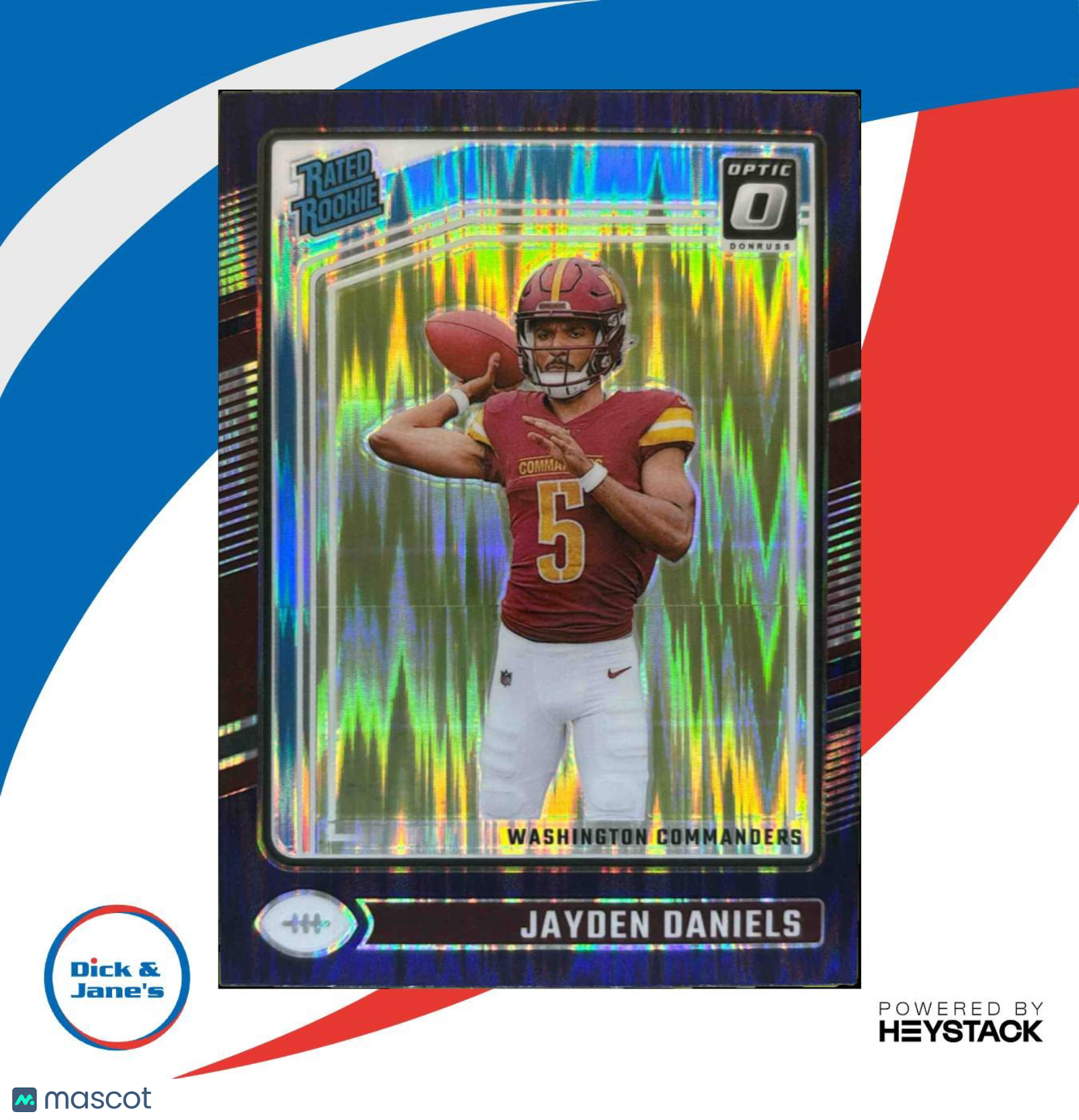 2024 Panini Donruss Optic Jayden Daniels Purple Shock #248 Washington Commanders - Sports Cards